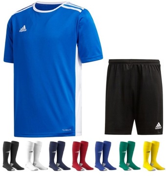 ADIDAS STRÓJ Piłkarski Koszulka Spodenki Getry r.M