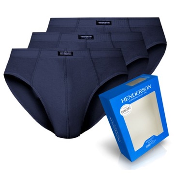 HENDERSON slipy męskie CLASSIC majtki 3-PAK wielopak 100% bawełny roz. XL