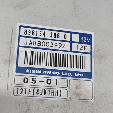 ISUZU D-MAX 2012 ŘÍZENÍ / MODUL PŘEVODOVKY ŘAZENÍ