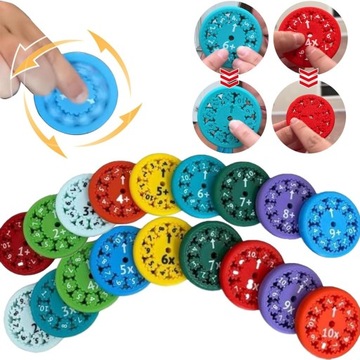 MATEMATYCZNE FIDGET SPINNERY, DZIECI LICZĄCE ZABAWKI NAUKA WCZESNA