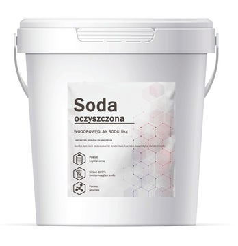 SODA OCZYSZCZONA wodorowęglan sodu 5kg DO PRANIA