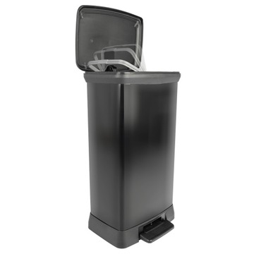 МЕТАЛЛИЧЕСКОЕ МУСОРНОЕ ВОРЗИНА CURVER С ПЕДАЛИ 50 Л