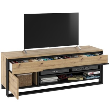Szafka RTV QA-04 155cm INDUSTRIALNA/KOLEKCJA QUANT