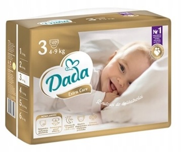 Pieluszki Dada 3 Extra Care Midi Pampersy 40 sztuk