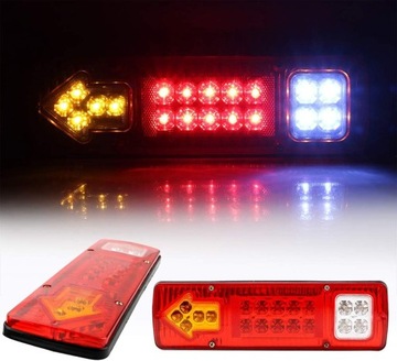 LAMPY LAMPA LEDOWE DO PRZYCZEPKI DIODOWA 12V SOLIDNA LAWETA Z PRZEWODEM LED