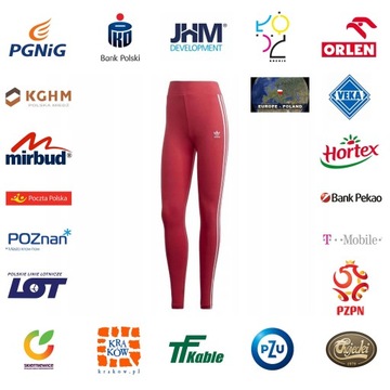 Legginsy damskie adidas 3 Stripes Tight różowe