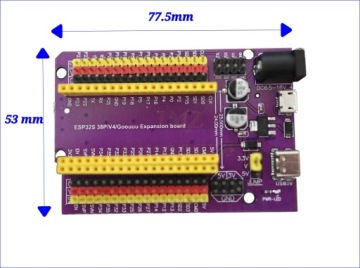 ESP32 38 pin UNIVERSAL адаптер с блоком питания Terminal Shield GOLDPIN