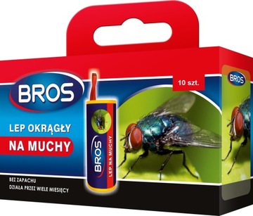 BROS Lep okrągły na muchy 10 szt.