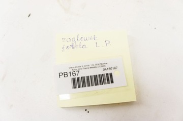 PB167 DACIA DUSTER II PODHLAVNÍK SEDADLA PŘEDNÍ