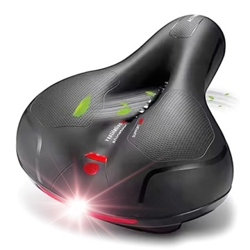 SIODEŁKO ROWEROWE NA SPRĘŻYNACH SPORTOWE ANTYWSTRZĄSOWE WENTYLACJA ODBLASK