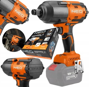 KLUCZ UDAROWY BEZSZCZ. 1100NM AKUMULATOROWY ENERGY+ 18V NEO TOOLS