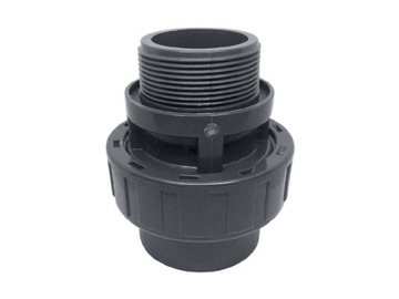 Śrubunek PVC-U PN10 KW x GZ 50 mm x 1 1/2