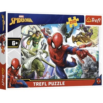 Puzzle 200 Urodzony bohater Marvel Spiderman Trefl