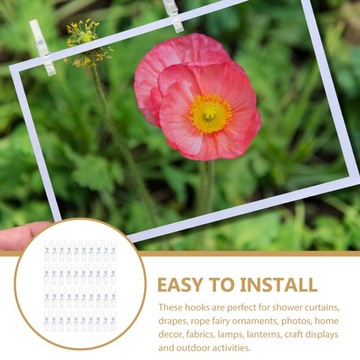 Przezroczyste spinacze do bielizny z małym klipsem