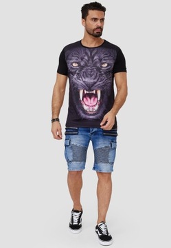 T shirt Męski Koszulka Bluzka Nadruk 3D Pantera