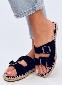 Klapki espadryle MAINA BLACK 36