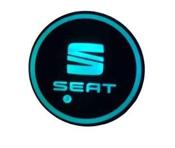 PODSTAWKA LED POD KUBEK NAPOJE Z LOGO SEAT