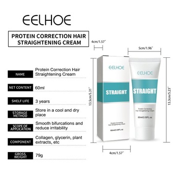 Протеиновый корректирующий крем для выпрямления волос