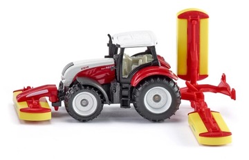 Siku 16 - Traktor Steyr z kosiarkami Pöttinger