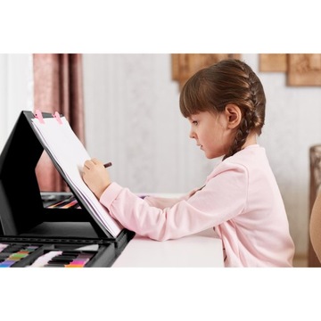 Большой набор для рисования, художественный чемодан для детей, пластик XXL