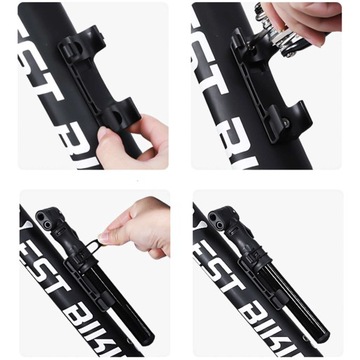Алюминиевый велосипедный насос Alogy Mini Bike Pump 10