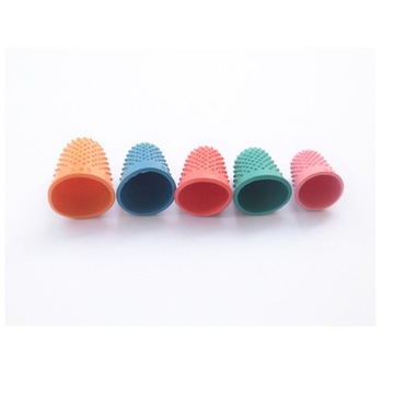 Розовый стиль, 5 шт., резиновый чехол наперсток для шеи