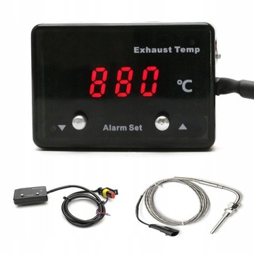 Zegar EGT Cyfrowy Temperatura Spalin czerwony LED