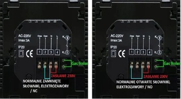 Контроллер датчика термостата для газовой печи WiFi