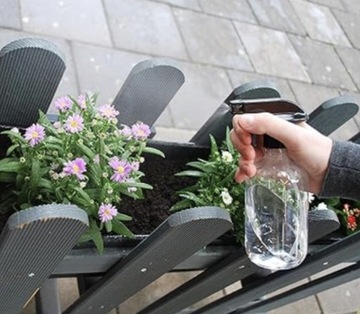 Функциональный, вместительный флакон с распылителем, контейнером-распылителем и атомайзером, 1л.