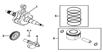 ШПИНКА КОЛЕНВАЛА Quad TGB BLADE 425cc OEM!