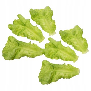 Fałszywa Sałata 6Pcs Sztuczna Sałata Liście