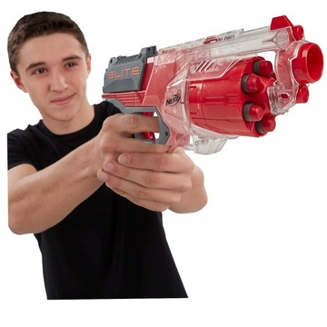 НАБОР ПИСТОЛЕТА NERF N STRIKE ELITE DISRUPTOR С КРАСНОЙ СТРЕЛКОЙ
