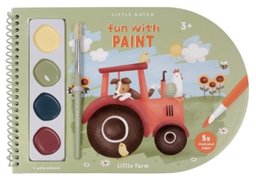 Little Dutch Kolorowanka z farbami akwarelowymi Little Farm 125681 wiek 3+