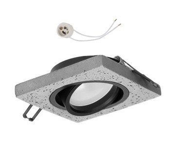 Oprawa sufitowa RUCHOMA halogen do LED GU10 beton