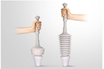 ТУАЛЕТНЫЙ ТОЛКАЧ БОЛЬШОЙ НАСОС LUIGIS