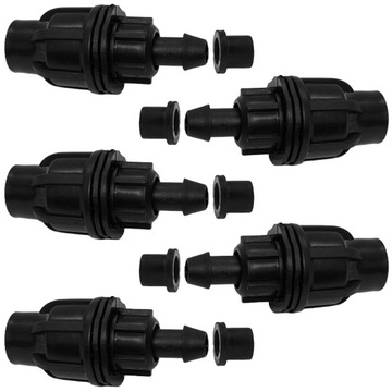 5x ZŁĄCZKA zacisk skręcana QJ Linia Fi20 x wpinka rury ZESTAW QUICK LOCK