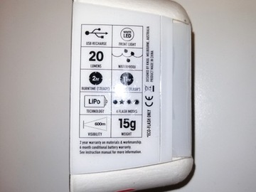 РУЧКА ПЕРЕДНЕГО ФОНАРЯ BLINDER 1 USB COG ЗОЛОТО -60%