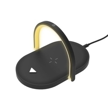 Lampka nocna, lampa stołowa z ładowaniem, czarna