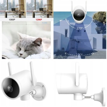 НАРУЖНАЯ БЕСПРОВОДНАЯ ПОВОРОТНАЯ WIFI IP-КАМЕРА!
