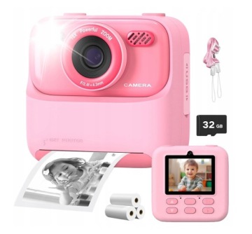 APARAT NATYCHMIASTOWY APARAT POLAROID DLA DZIECI 32G 1200MAH