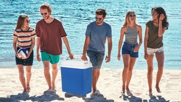 БОЛЬШОЙ ЭЛЕКТРИЧЕСКИЙ АВТОМОБИЛЬНЫЙ ХОЛОДИЛЬНИК 30Л 12В ЛОДКА ЯХТА ЛЕТО