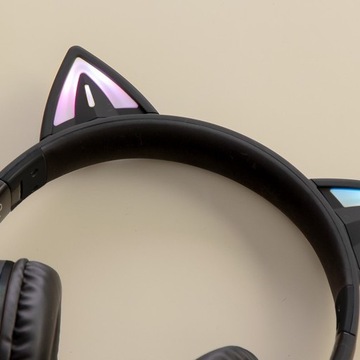 БЕСПРОВОДНЫЕ НАУШНИКИ BLUETOOTH CAT EAR ДЛЯ ДЕТЕЙ НАКЛАДНОЙ МИКРОФОН