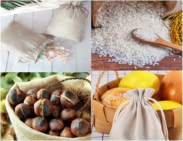 ДЖУТОВЫЕ СУМКИ ЛЬНЯНАЯ СУМКА ПОДАРОЧНАЯ 30 ШТ 10Х14СМ