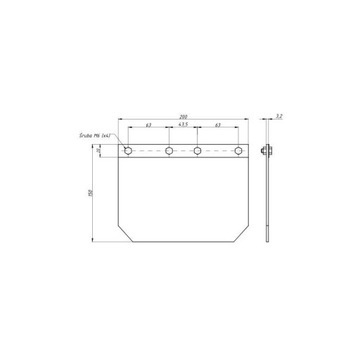 Брызговик переднего крыла C-330/360/MF3