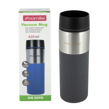 Kubek termiczny Termos Butelka Bidon 420ml KAMILLE