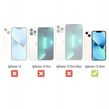 Чехол для |iPhone 13 mini| Прозрачный + 2x СТЕКЛО