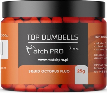 DUMBELLS MATCH PRO TOP SQUID OCTOPUS FLUO 7mm 25g