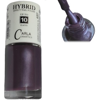 CARLA HYBRID EFFECT lakier bez lampy 637 storm plum pearl