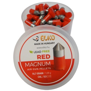 SRUT STALOWO TEFLONOWY 5,5mm CZERWONY OSTRY CZUBEK