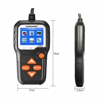 TESTER akumulatorów uniwersalny 12V /24V, 3-200 Ah